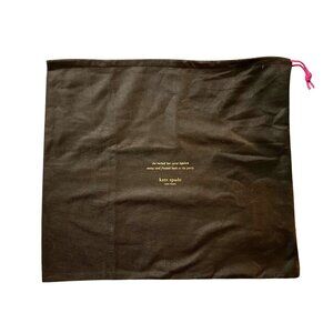 Kate Spade Brown Dust Bag 19.75" x 17" Drawstring Storage For Handbags & Accesso